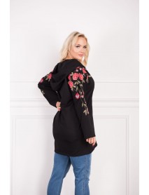 VYŠÍVANÁ BAVLNENÁ MIKINA PRE MOLETKY  - 4XL - WOMANARY