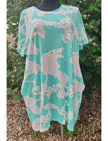  LETNÉ bavlnené ŠATY   s vreckami -  PRE MOLETKY OVERSIZE   FASHION STELLA  - tyrkysová
