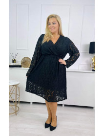 JEMNÉ ČIPKOVANÉ ELASTICKÉ  ŠATY OVERSIZE  PRE MOLETKY - ITALY