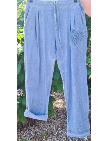 LETNÉ TENKÉ NOHAVICE OVERSIZE  s vreckami -  ITALY 