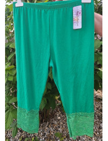 JEMNÉ ZELENÉ elastické LEGÍNY  MADE in ITALY