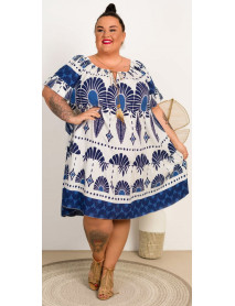 OVERSIZE LETNÉ ŠATY  PRE MOLETKY-  MADE in ITALY - červená/modrá
