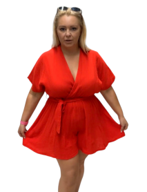 LETNÝ  TENKÝ BAVLNENÝ  OVERAL OVERSIZE - UNI  vhodné pre 44/50 veľkosť - čierna