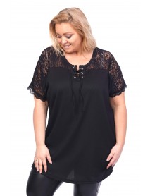 WOMANARY TUNIKA / BLÚZKA PRE MOLETKY - 4XL - WOMANARY - s čipkou