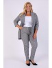 ELEGANTNÝ NOHAVICOVÝ  PEPITOVÝ  KOSTÝM TAYA   - OVERSIZE  - TEPLEJŠÍ - HRUBŠÍ
