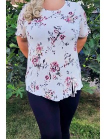 LETNÁ KVETINOVÁ ELEGANTNÁ BLÚZKA PRE MOLETKY - 6XL