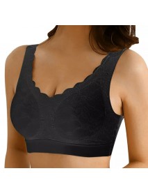 DÁMSKA ČIERNA POHODLNÁ ŠPORTOVÁ PODPRSNEKA PUSH UP - YOGA - FITNESS / L/2XL