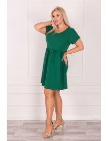 ZELENÉ BAVLNENÉ ŠATY OVERSIZE - WOMANARY - PRE MOLETKY