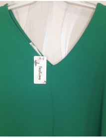 VEĽKÉ DLHÉ  TENKÉ ŠATY OVERSIZE PRE MOLETKY  - ČERVENÁ-ZELENÁ-ČIERNA