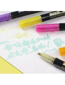 Pero pre zvýraznenie s dvoma linkami -  12 FARIEB - ZVÝRAZŇOVAČ / Magic Glittery Pens 