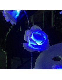 20 LED ružových kvetov / Rozprávkové / svadobné / záhradné párty / dekorácie domov   - modrá