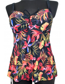 DÁMSKE FAREBNÉ DVOJDIELNE PLAVKY -LIFE BEACH - XL/2XL