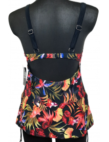 DÁMSKE FAREBNÉ DVOJDIELNE PLAVKY -LIFE BEACH - XL/2XL