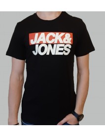 pánske tričko JACK & JONES  - farba čierna