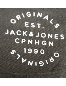 PÁNSKE TRIČKO JACK & JONES - FARBA SIVÁ / ZELENÉ LOGO - veľkosť S/M