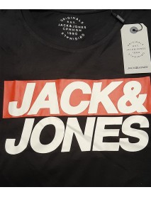 PÁNSKE BAVLNENÉ  TRIČKO JACK & JONES - FARBA ČIERNA - veľkosť S