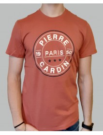 PÁNSKE TRIČKO PIERRE CARDIN - PARIS - FARBA ČERVENÁ - veľkosť S/M - 1950