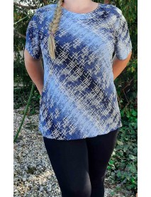 ELASTICKÁ VZOROVANÁ BLÚZKA PRE MOLETKY - EXTRA VEĽKOSTI - L.G.M. - XL